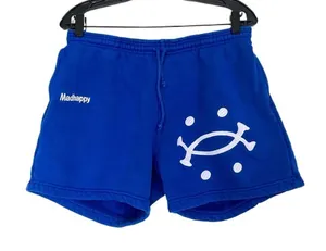 Madhappy Buddy Heritage Shorts‎ Cotton Embroidered Royal Blue M GUC thumbnail 1