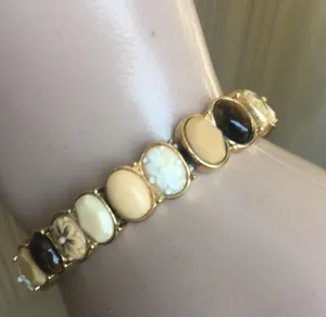 Vintage multi stone stretch bracelet thumbnail 2