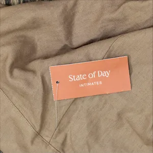 NWT State of Day Blend 2-Pc. Sleeveless Pajama Shorts Natural Umber Brown S thumbnail 9