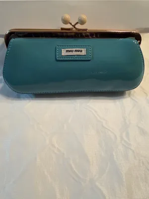 Miu Miu Blue Mini Pochette/Cross thumbnail 2