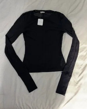 Free People Sheer Long Sleeve thumbnail 1