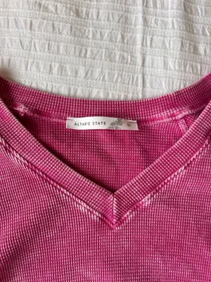 Altar'd State Pink V-Neck Sweater thumbnail 3
