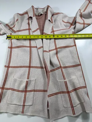 Loft 100% Cotton Cream and Rust Cardigan thumbnail 4