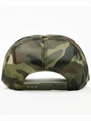 NEW BOOT BARN CAMO PRINT LOGO BALL CAP Green thumbnail 4
