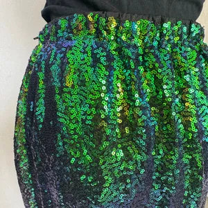 FUNNA Green Sequin Mermaid Tail Costume Maxi Skirt NWT XL thumbnail 5
