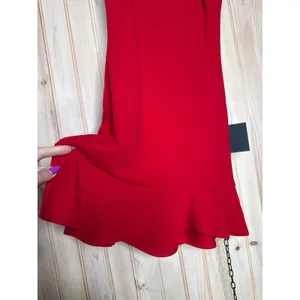 NWT Lulus Compelling Composure Red Sleeveless Ruffled Bodycon Mini Dress Size XS thumbnail 4