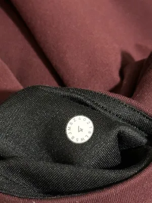 Lululemon Wunder Under Low Rise Leggings Full Length Maroon Size 4 thumbnail 3