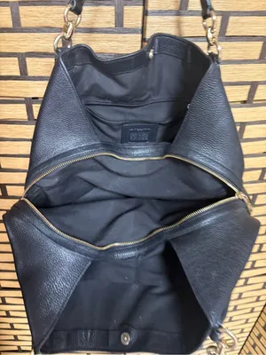 Coach Hallie black pebbled leather shoulder bag thumbnail 7