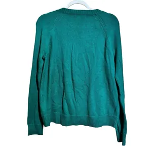Lilly Pulitzer Sweater Womens Medium Green Crewneck Pullover Sweatshirt thumbnail 6