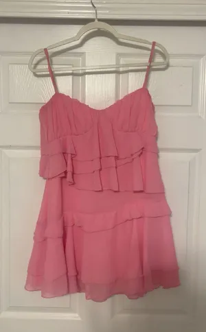 Pink Mini Dress Beginning Boutique thumbnail 1