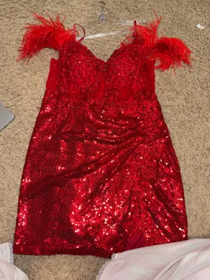 Red Homecoming Dress thumbnail 2