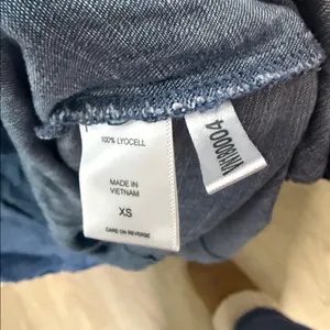 New York & Company maxi dress Jean ties in back half way down Medium thumbnail 7