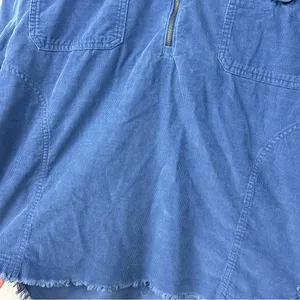 Offline by Aerie Blue Corduroy Quarter Zip Pullover Shacket Size XL thumbnail 9