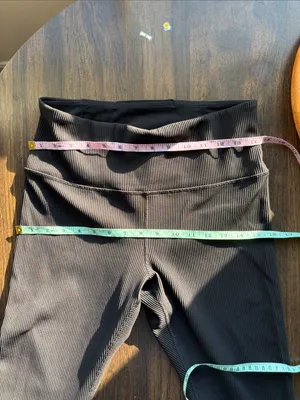 Athleta Elation Ultra High Rise Rib Legging Sz Large Yoga Pilates Pickleball thumbnail 12