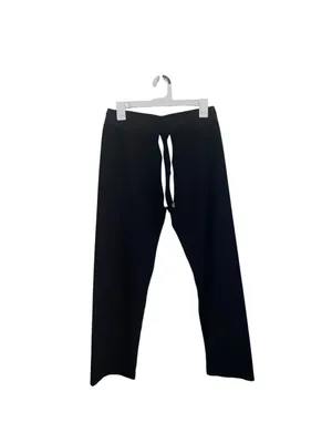 FIGS Black Scrub Pants Yoga Waistband Drawstring Technical Comfort thumbnail 4