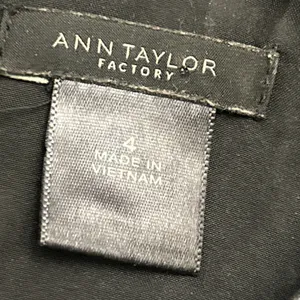 Ann‎ Taylor Dress Womens 4 Blue Boucle Knit Mini Shift Fringe Glitter Sleeveless thumbnail 4