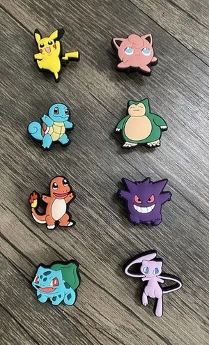 Pokemon Characters Video Games Charm For Crocs - 8 Pieces thumbnail 1