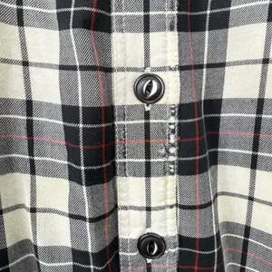 LL Bean Plaid Sherpa‎ Fleece Lined Flannel Shirt Jacket Shacket Size LARGE thumbnail 11