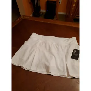 Etonic Athletic Woven Skort Wovens L Large White Core Pleated Built In Shorts XL thumbnail 7