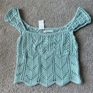 Aeropostale Light Blue Knit Top thumbnail 1