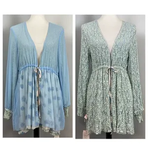 We are HAH Blue Make it a Double Reversible Lace Robe Medium Hot As Hell thumbnail 2