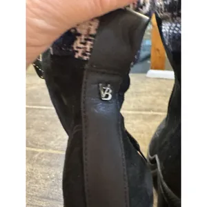 Veronica Beard Westport water resistant biker Combat boots size 5 Black Suede thumbnail 5