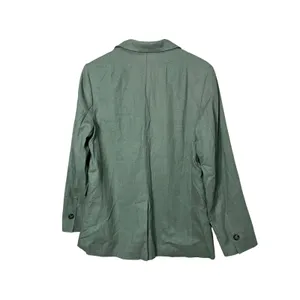 Express Women's Green‎ Linen Blend One-Button Blazer Jacket - Size M NWT thumbnail 8
