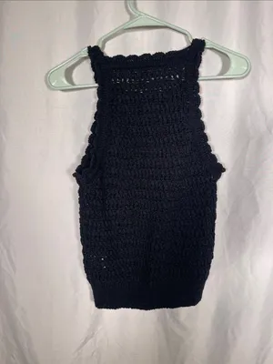 J. Crew Womens Montauk Crochet Tank Top Blouse Small Cj448 thumbnail 6