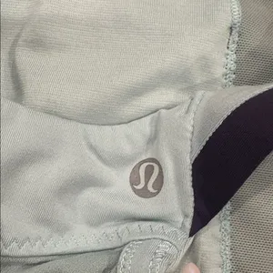 Lululemon Athletica Striped Aqua and Navy Bra thumbnail 3