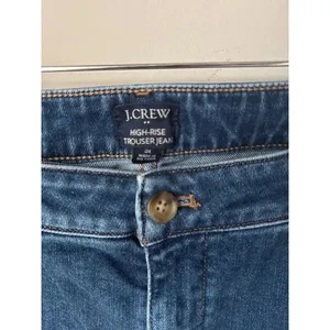 J.Crew High-Rise Trouser Jean Wide Leg Raw Hem Size 31 thumbnail 2
