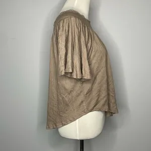 O'Neill- Tan/Grey Off the Shoulder Top thumbnail 4