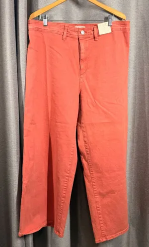 Universal Threads High Rise Sailor Wide Leg Pants Coral‎ Orange Sz 17 Regular NWT thumbnail 1