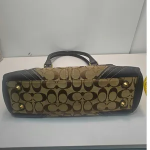 Vintage Y2K tan and brown Coach Signature Hampton bag thumbnail 4