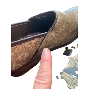 Dansko XP wms tan leather geometric nursing clogs shoes sz 41/10.5-11 SKU 9964 thumbnail 15