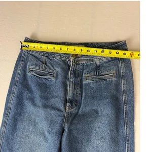 We The Free Free People M Modern Meadow High Rise Wide Leg Denim Pants M thumbnail 3
