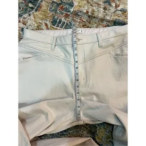 Abercrombie & Fitch NWT High Rise 90s Relax Jean denim&faux leather sz 34 (18R) thumbnail 7