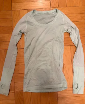 lululemon swiftly scoop neck seawheeze size 4 thumbnail 1