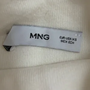 Mango MNG Womens Cream White Mock Neck Ribbed Knit‎ Long Sleeve Sweater XS thumbnail 6