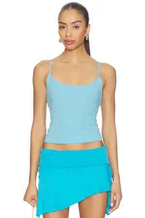 Skims Cotton Jersey Scoop Neck Cami XS in Water NWT thumbnail 11