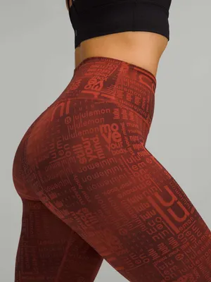 Lululemon Wunder Train High-Rise Crop 23" Lululemon Ombre Red Multi thumbnail 4