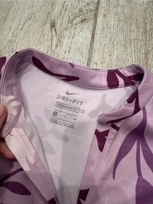 Nike Lilac Floral Short-Sleeve Women's Polo thumbnail 3