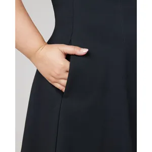 Womens Size XS Spanx Fit & Flare Dress Black EUC thumbnail 4