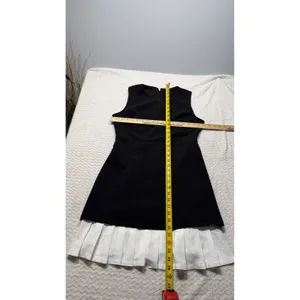 Commense Black White Pleated Hem Colorblock Mini Dress OA240308056 NWT Size L thumbnail 3