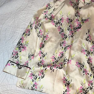 Zara Printed Piped Satin Shirt thumbnail 6