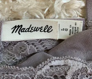 Madewell longline lace bralette | size L thumbnail 3