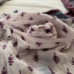 World Market Burgundy / Plum & Blue Boho Hippie Shoulder Sling Bag thumbnail 15
