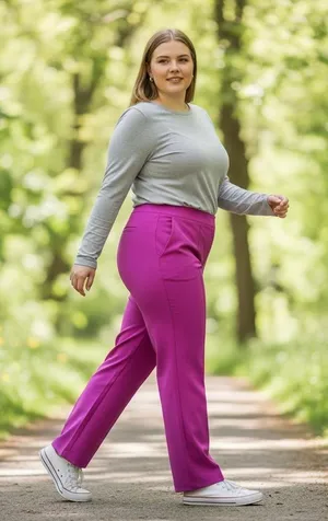 Athleta purple vienna slim pull on pants size 6 thumbnail 1