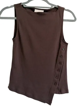 Reformation Hudson Knit Tank in Mole thumbnail 1