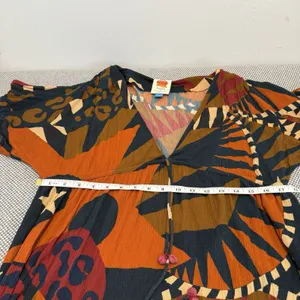 Farm Rio V-Neck Printed KaftanDress, Size S thumbnail 12