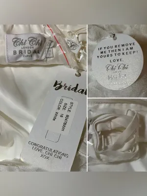 Modcloth Chi Chi London Strapless Sweetheart White Lace Wedding Dress 18 NWT thumbnail 9